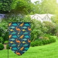 thumbnail image 2 of Wukai Colorful Dinosaur Print Garden Flag 12.5x18 Inch Double Sided Sun-resistant Rain-resistant, Wrinkle-resistant Colorfast(Only Flag), 2 of 7
