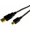 Cables Unlimited USB 2.0 Gold Connector Mini5 Cable for GPS, MP3 Players, BlackBerrys and other PDA and smartphones - 2 Meter - Black