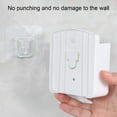 thumbnail image 5 of Wall Mount Phone Holder Adhesive Remote Control Storage Box Wall Mount Charging Phone Stand Holder Adhesive Non Slip Media Organizer Storage Box for Bedroom Kitchen Bathroom (White), 5 of 8