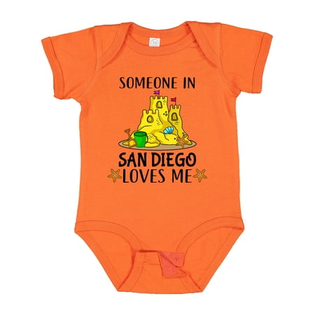

Inktastic Someone in San Diego Loves Me Gift Baby Boy or Baby Girl Bodysuit