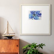 Fleur Bleue IPremium Framed Print