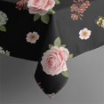 thumbnail image 5 of Pioneer Flower Floral Print Pattern Square Tablecloth, Waterproof Wipeable Spillproof Washable Table Cover for Home Kitchen Party Decor, 52"x52", 5 of 6