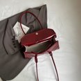 thumbnail image 4 of Bolso Mano Tipo Cartera Retro Versátil Con Hebilla para Largo Portátil Hombro Y Axila Otoño 2024 (Claret), 4 of 9