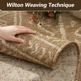 thumbnail image 6 of SIXHOME Outdoor Rugs 8'x10' Patio Rug Boho Geometric Indoor Outdoor Rugs Polypropylene Washable Non Shedding, Easy Clean, Waterproof, Durable Outdoor Carpet for Porch Balcony Deck Neutral Brown, 6 of 8
