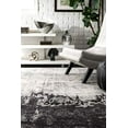 thumbnail image 2 of nuLOOM Tapis de Surface Abstrait Alayna, 5' Rond, Noir, 2 of 4