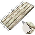 thumbnail image 2 of Kitchen Rugs and Mats Non-Skid Washable Runner Rugs Retro Wooden Texture Long 72x24 inch for Floor Cushioned Hallway Entryway Indoor 2x6 White, 2 of 7
