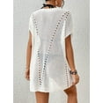 thumbnail image 6 of Bsubseach Crochet Swimsuit Cover Up for Women Hollow Out Short Dress Summer Casual Beachwear, 6 of 6