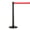 Black-Red, variant on M&T Displays Chrome Crowd Control Stanchion Barriers Queue Post 37" High Safety Barrier Stands Line Dividers Retractable Black Belt 9.85'/118" Heavy Base Floor Standing Steel Indoor Outdoor (2-Pack)