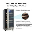 thumbnail image 4 of Seetaras Wine Refrigerator,28 bottles Capacity, Free Standing Fridge with 41-65°F Digital Temperature Control, LED Touch, Glass Door, 4 of 7