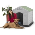 thumbnail image 2 of Casa Casita Hogar Refugio Interior Exterior Mascota Perro Ideal Raza Mediana Grande Plástica Resistente Confortable RIMAX, 2 of 7