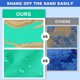 thumbnail image 4 of Toystoory Sand Beach Manta Mat Barbacoa Senderismo Ground Pad Reutilizable Plegable Carpa Colchón Ropa de cama con bolsa de almacenamiento Deportes acuáticos Azul Blanco Gris, 4 of 6