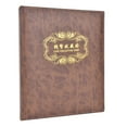 thumbnail image 1 of 3 Hole Coin Album Paper Money Banknote Collection Book PU Leather Cover Collecting HolderBrown, 1 of 9