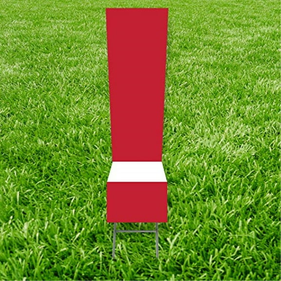 Red Symbol ! 20 inches tall