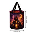 thumbnail image 3 of Halloween Glowing Trick-or-Treat Basket | Canvas Candy Bucket with Handles, Light Up Designs, 3 of 3