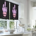 thumbnail image 2 of LALILO Kitchen Curtains and Valances Set of 3 36" Purple Window Treatment Tiers for Window Decor, 2 of 5