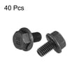 thumbnail image 3 of M6x10mm Hex Serrated Flange Bolts 10.9 Grade Carbon Steel Screws 40 Pack, 3 of 5