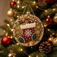 thumbnail image 6 of Christmas Pearl Diamond Art Suncatcher Kit for Adults, DIY Pearl Diamond Painting Hanging Ornament, Mixed Pearl Bead Craft, Xmas Holiday Decor Gift for Window, Tree & Wall, 6 of 8