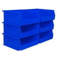thumbnail image 1 of Akro-Mils Lot de 6 Bacs de Rangement en Plastique AkroBins, Organisateurs Gain de Place, Bleu, 1 of 4