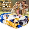 thumbnail image 4 of Puppy Collage Dog Themed Blanket - Dog Throw Blankets for Bed or Couch - Soft Plush Dog Print Blanket for Women, Men, and Kids - Cozy Throw Blanket and Bedroom Decor I Puppy Collage, 4 of 7