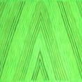 thumbnail image 1 of Ahgly Company Indoor Square Abstract Green Contemporary Area Rugs, 7' Square, 1 of 1