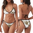 thumbnail image 3 of Kdxio Horse Rider In Field Print Women's Two-Piece Bikini Swimsuit Adjustable Straps for Beach Pool Vacation, 3 of 6