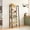 Natural Oak-54.5", variant on LOGYAT 4-Tier Leaning Ladder Bookshelf, Wood and Metal Storage Organizer for Living Room, Bedroom, Home Office, Rustic Brown-54.5"