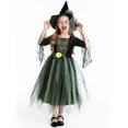 thumbnail image 5 of Witch Outfit Tutu Dress Dresses Party Girls Halloween Outfits 7-8 Years Children Girls Dress, 5 of 6