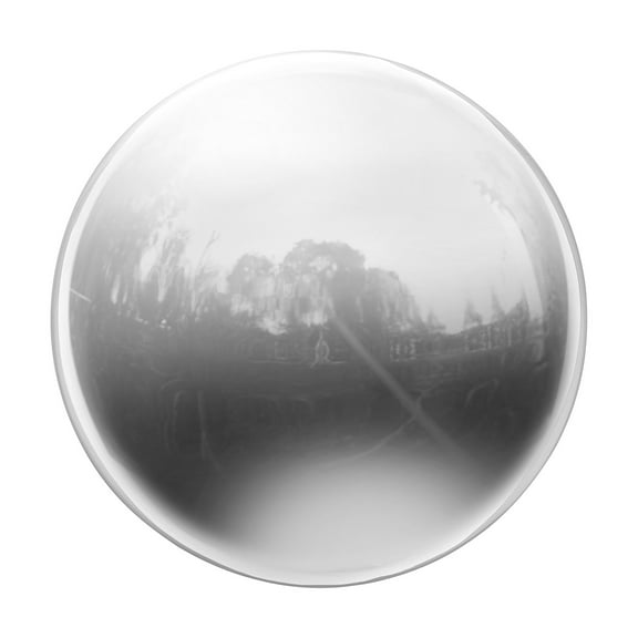 Uxcell Gazing Ball 4 Inch 100mm Polished Hollow Ball, Stainless Steel Gazing Globe Mirror Ball, Bright White