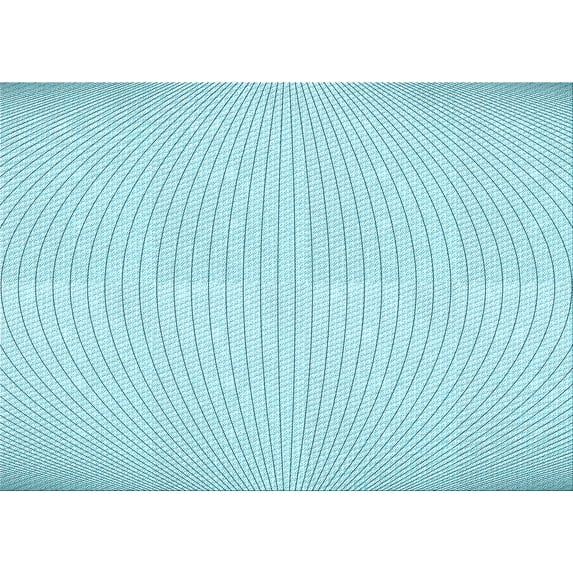 Ahgly Company Indoor Rectangle Patterned Electric Blue Area Rugs, 2' x 5'
