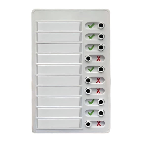 CCOCC Chore Chart for Kids to Do List Chores Checklist Task Board,Sliding Morning Routine Chart for Adults,Daily Memo RV Checklist Planning Boards Reminder Chart