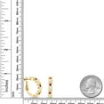 thumbnail image 2 of Gem Stone King 2.86 Cttw Oval Cabochon White Ethiopian Opal and Red Created Ruby 18K Yellow Gold Plated Silver Hoop Earrings for Women | Gemstone Birthstone | Oval 6X4MM and Round 2MM, 2 of 4