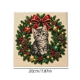 thumbnail image 7 of syligr Cat Christmas Diamond Art for Adults, Vintage Christmas Pearl Art Kits, DIY Pearl Diamond Kit, Animals Bead Crafts Ornament, Xmas Party Decorations for Mantel, Unique Gift/Favors, 7 of 7