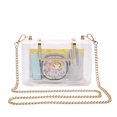 thumbnail image 1 of MOETYANG - Bolso de mano transparente transparente con bolsa de hombro para el estadio, Oro12, Talla única, 1 of 5