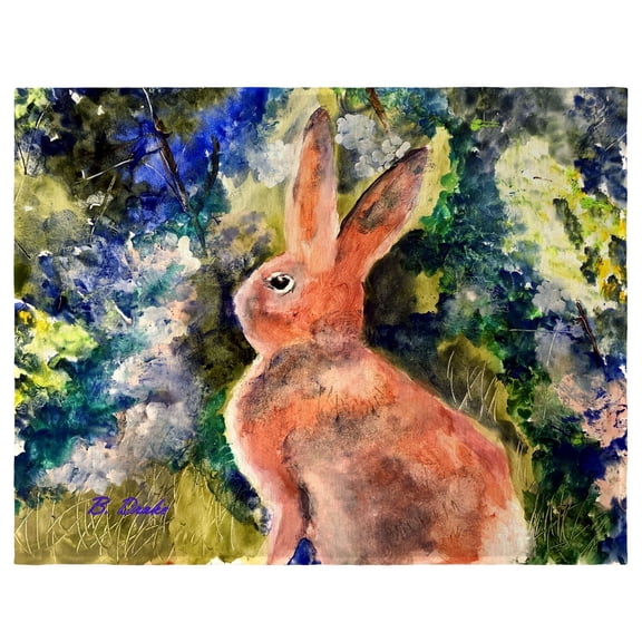 Betsydrake PM1174 14 x 18 in. Cottontail Rabbit Place Mat - Set of 4