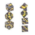 thumbnail image 3 of Metal Polyhedral Dices, Beautiful Clear Numbers Exquisite Patterns Hollow Up Metal Dices  For Card Games ANGGREK Metal Dice Set, 3 of 8