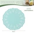 thumbnail image 2 of Uxcell Paper Doilies, Paper Lace Doilies Disposable Round Modern Decorative Placemats Bulk, Fit for Baked Food Blue 5.5 Inch, 2 of 7