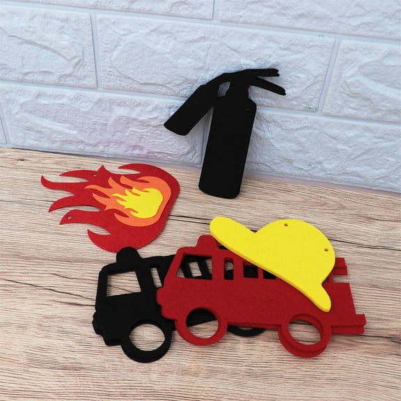 AURARMLET Fire Truck Birthday Yard Banner Multi 1 Set