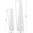 thumbnail image 3 of CosmoLiving by Cosmopolitan 22", 17"H Slim White Metal Vase with Handles, Set of 2, 3 of 7