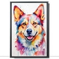 thumbnail image 2 of Swedish Vallhund Canvas Wall Art Famous Oil Paintings Monets Watercolor Dog Canvas Funny Dog Canvas Floral Print Abstract Farmhouse Gallery Aesthetic Room Decor for Bedroom Bathroom, 2 of 6