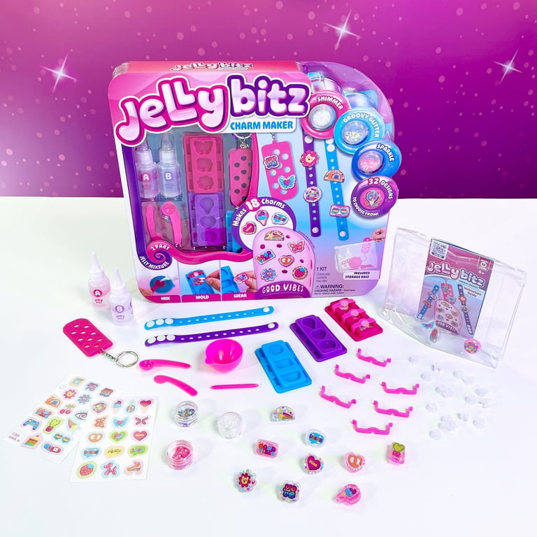 ArtSkills Jellybitz DIY Shoe Charm Maker Craft Kit for Kids - Good