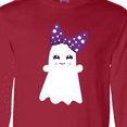 thumbnail image 4 of Inktastic Little Ghost, Cute Ghost, Ribbon, Halloween Long Sleeve T-Shirt, 4 of 5