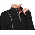 thumbnail image 4 of Women's Long Sleeve Workout Tops Zip Thumb Hole Athletic Running Sweatshirt Pullover, 4 of 6