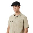 thumbnail image 2 of Minzimin Men Women's Beret Hat, Summer Mesh Breathable Newsboy Cap Adjustable Cabbie Hat with Buckle, 2 of 8
