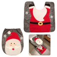 thumbnail image 2 of Tema de Navidad Tapa de inodoro Santa Inodoro Feliz Navidad Decoraciones de baño Afortunado Sencillez, 2 of 5
