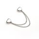 thumbnail image 2 of Hebilla magnética de cadena de corazón metálico para ropa - Cierre decorativo ajustable para acortamiento de dobladillos y accesorios de moda, 2 of 4