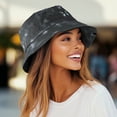 thumbnail image 5 of Dalix Butterfly Tie Dye Bucket Hat Cotton Embroidery Casual Outdoor Style Womens in Tie Dye Black M Medium, 5 of 5