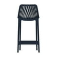 thumbnail image 6 of Meridian Furniture Mykonos Navy Outdoor Patio Stool (Set of 4), 6 of 8