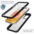 thumbnail image 2 of iPhone 12 Mini Case, [Built-in Screen Protector] Full Body Clear Bumper Phone Case Rugged Shockproof Protective Case Cover for iPhone 12 Mini 5.4-Inch (2020), Black, 2 of 6