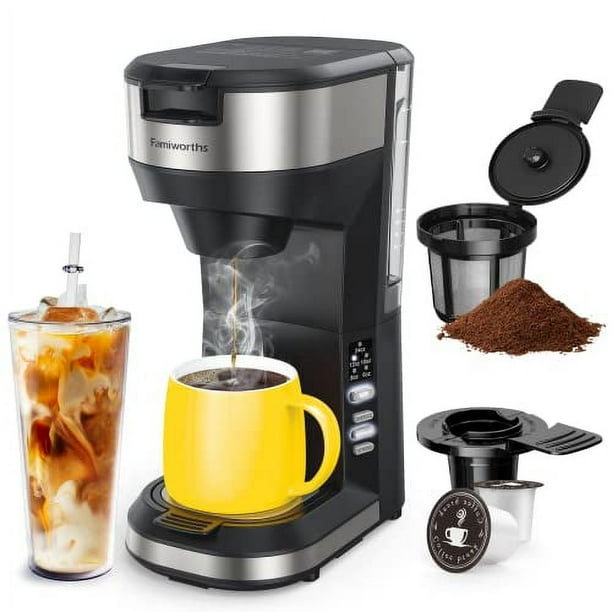 Hot and iced coffee cheap maker