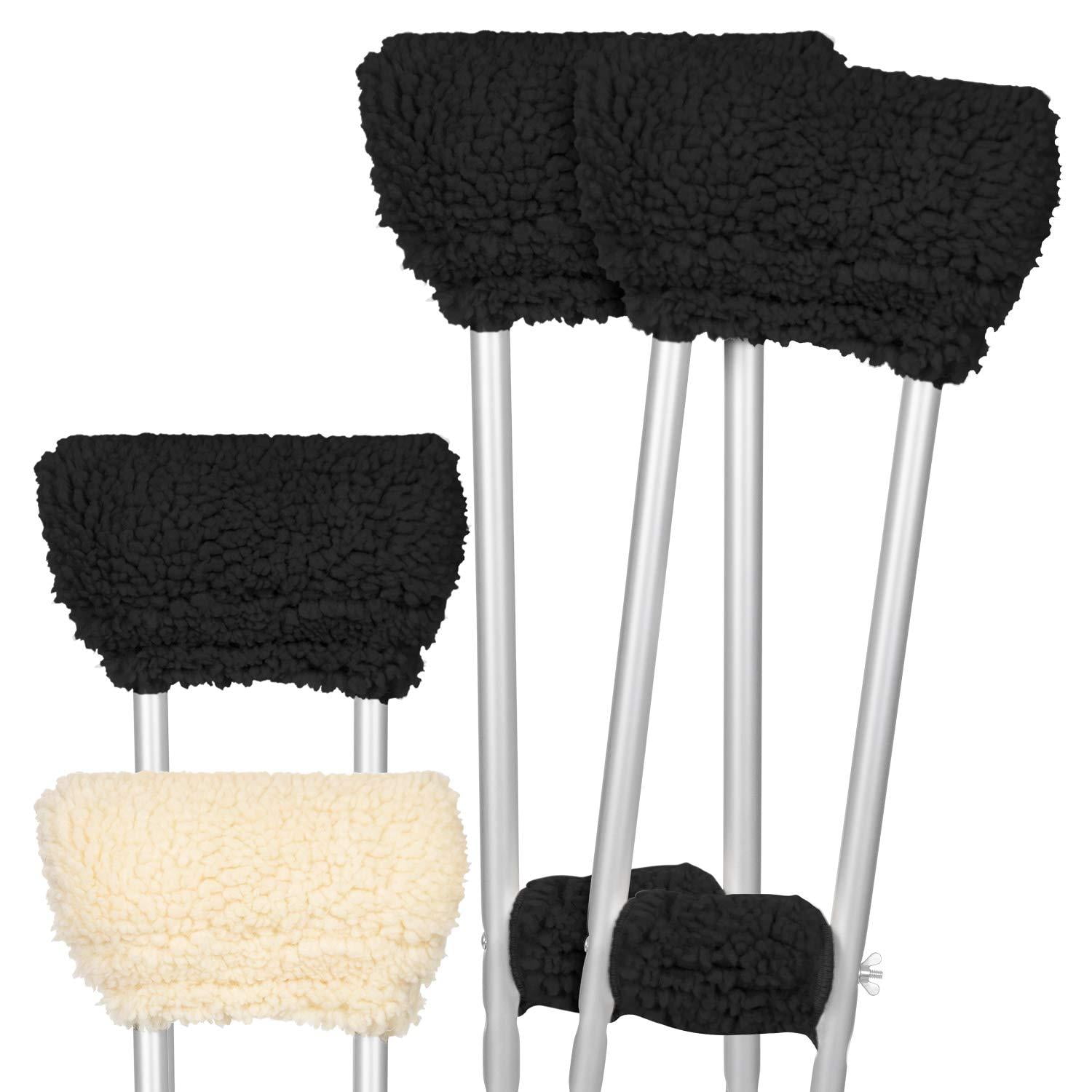 Vive Sheepskin Crutch Pads Padding for Walking Arm Crutches